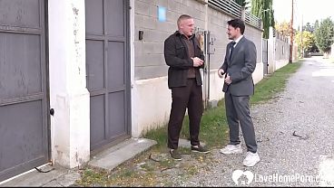 Business meeting ends with deep anal sex